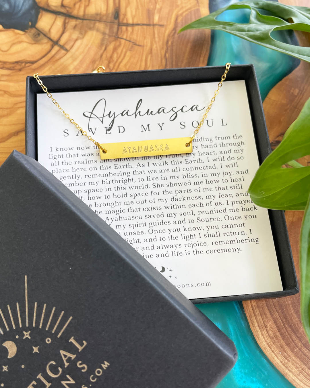 Ayahuasca Saved My Soul Bracelet (Gold)