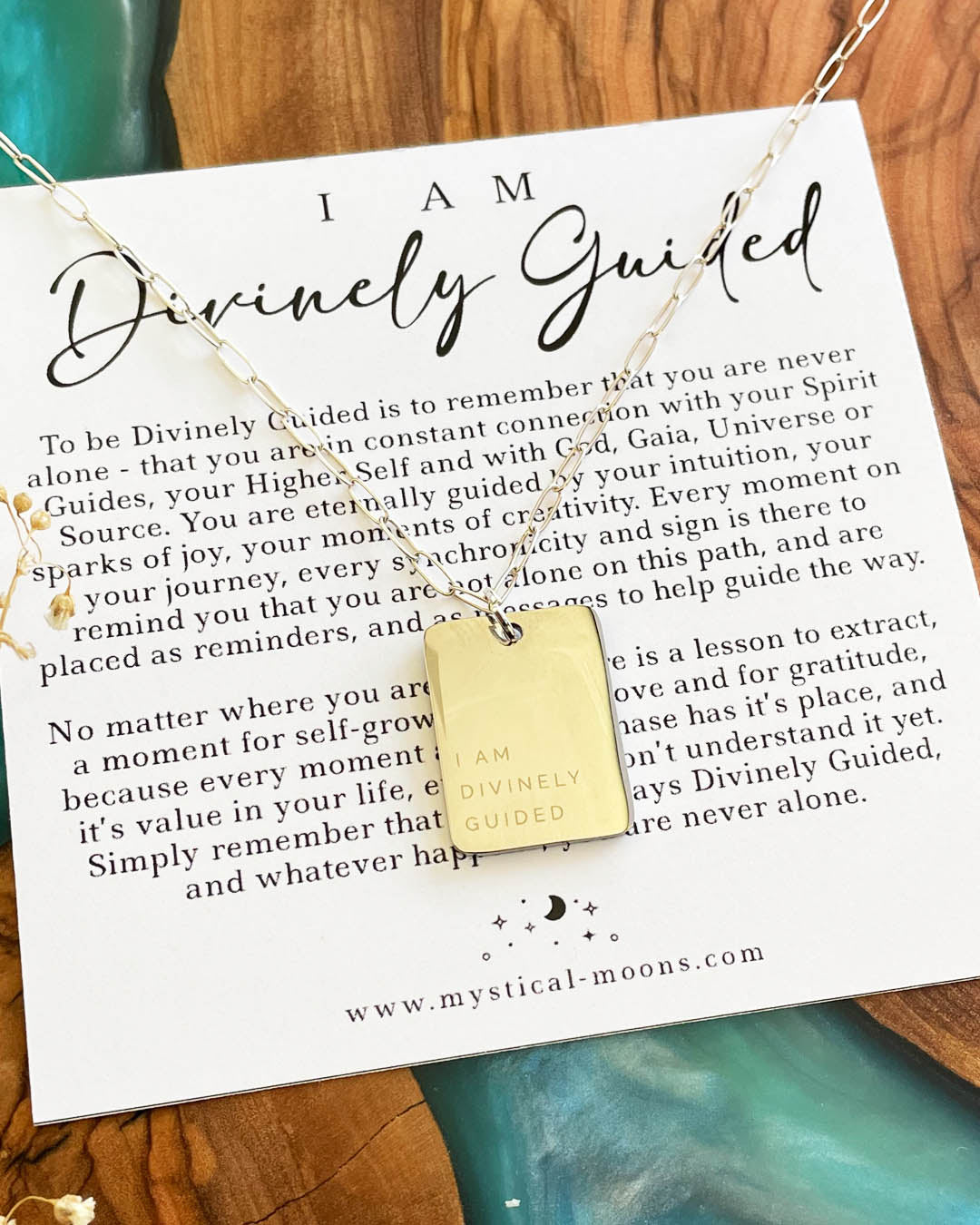I am Divinely Guided Necklace (Silver)