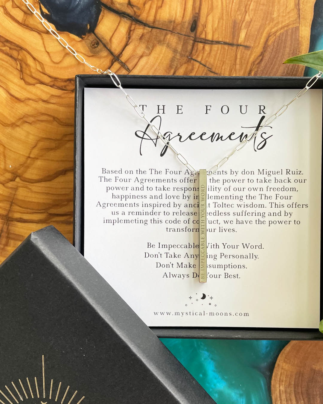 The Four Agreements Necklace | Silver (Women)