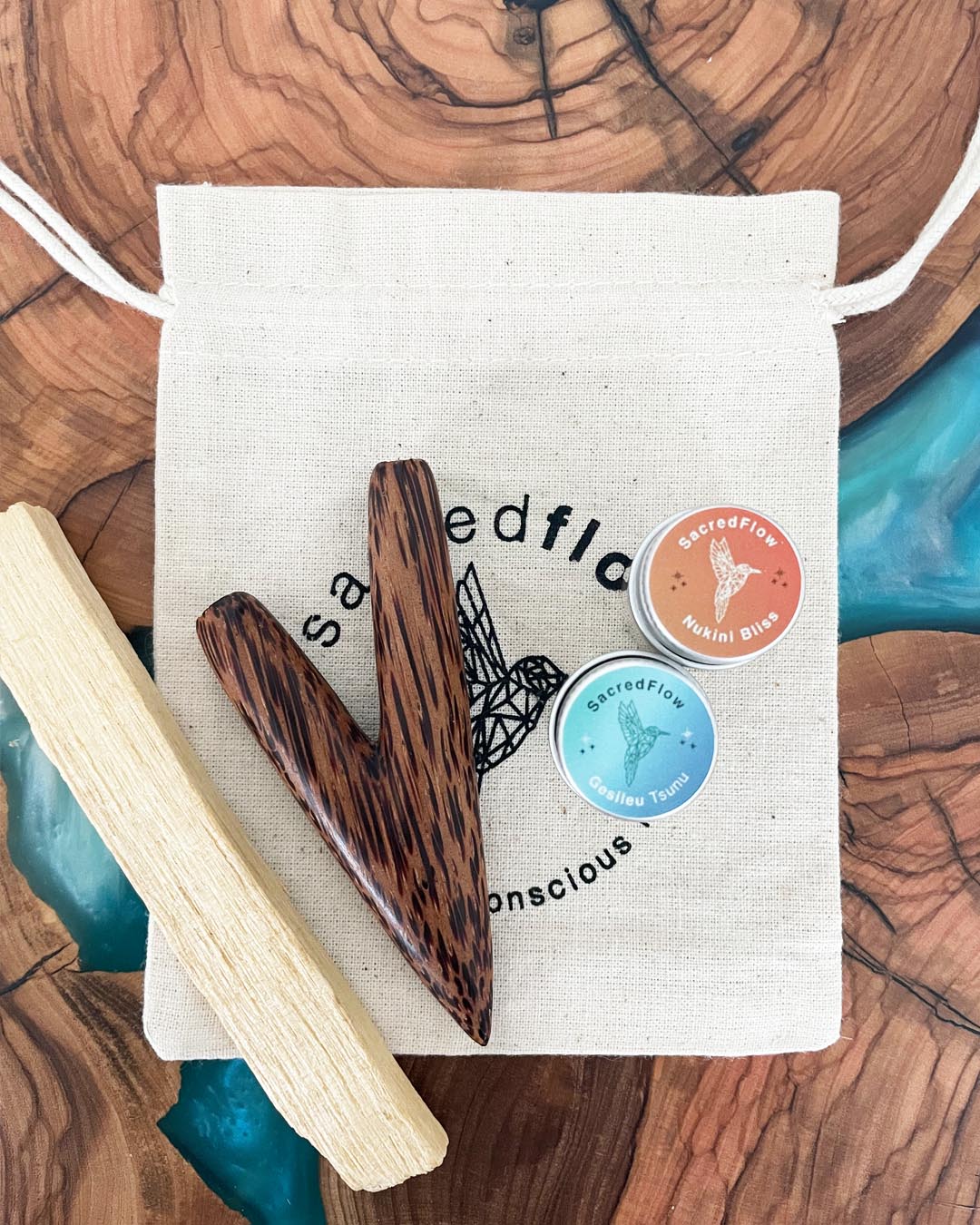 Hapé Starter Kit | 2 Hapés w/Kuripe (Love & Flow)