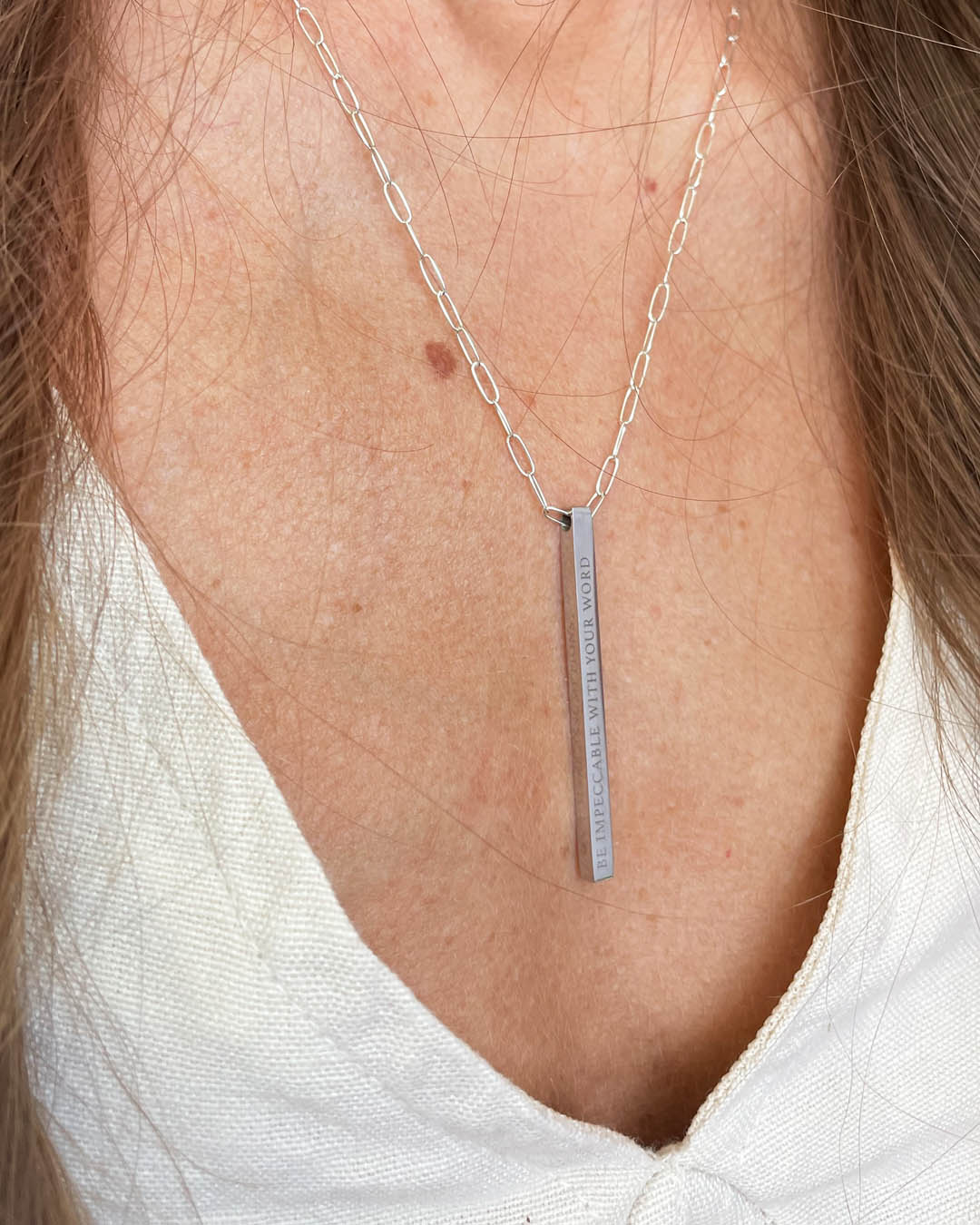 The Four Agreements Necklace | Silver (Women)