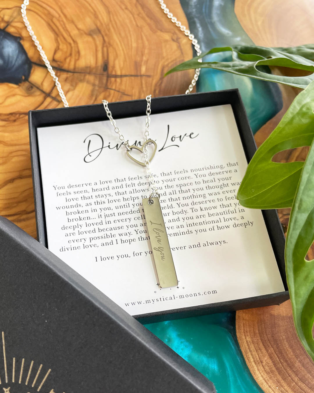 Divine Love Y Necklace (Silver)