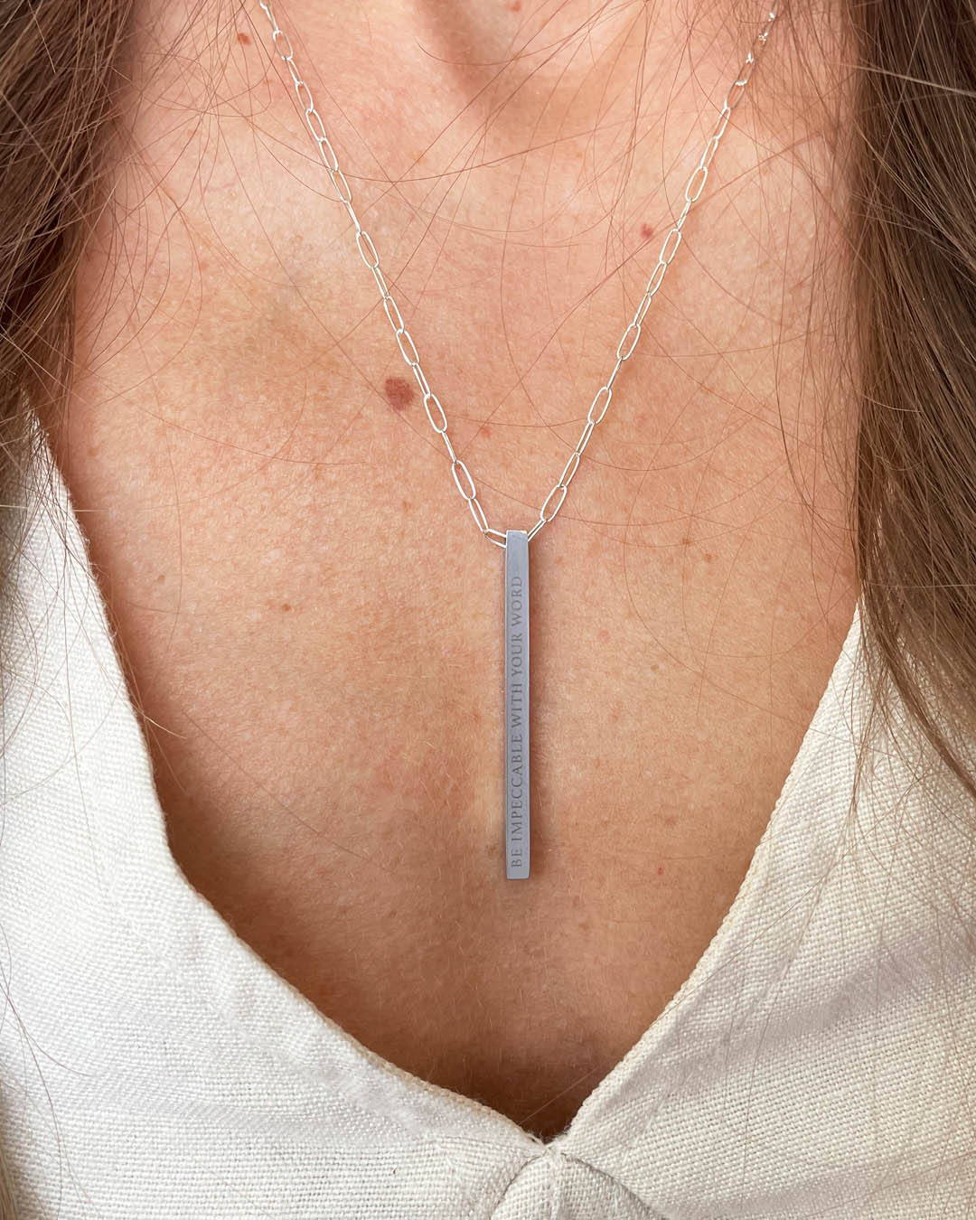 The Four Agreements Necklace | Silver (Women)