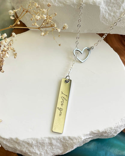 Divine Love Y Necklace (Silver)