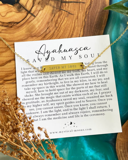 Ayahuasca Saved My Soul Bracelet (Gold)