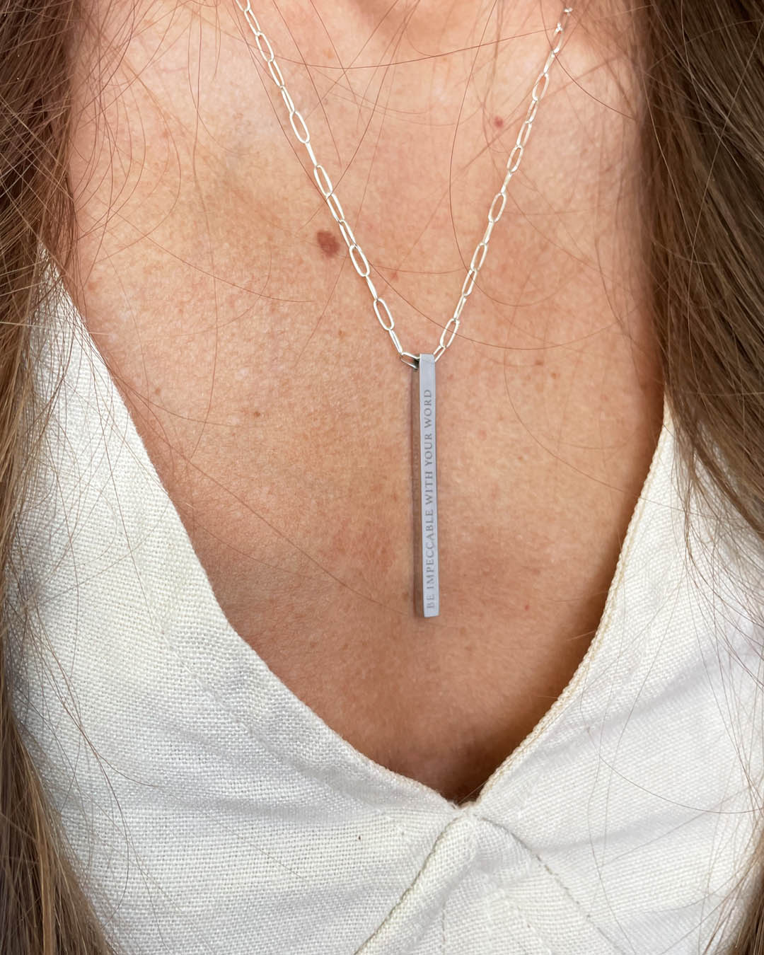 The Four Agreements Necklace | Silver (Women)