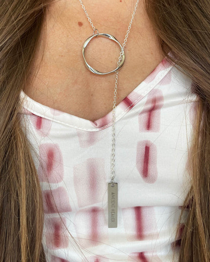 Medicine Woman - Ancient Healer Y Necklace Big Ring (Silver)