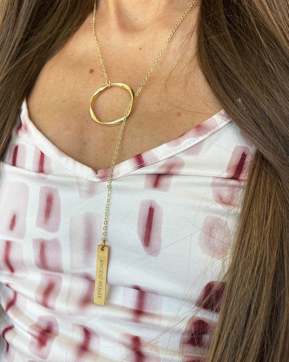 Medicine Woman - Ancient Healer Y Necklace Big Ring (Gold)