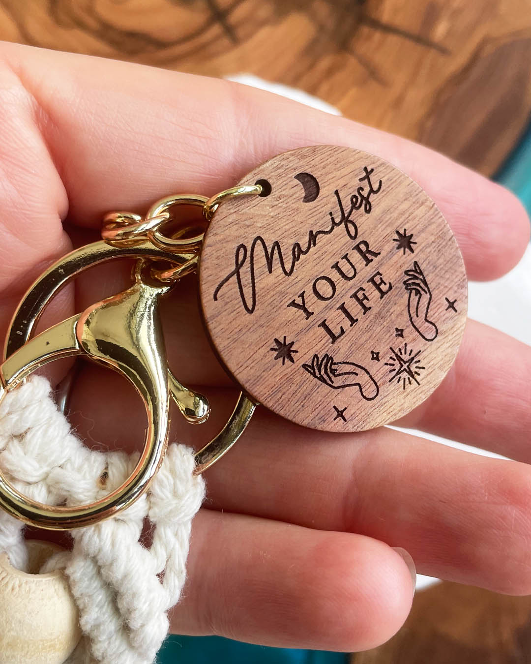 Manifest Your Life Tassel Keychain