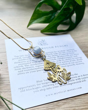 Load image into Gallery viewer, Wisdom Through Funghi - Blue Lace Agate Necklace
