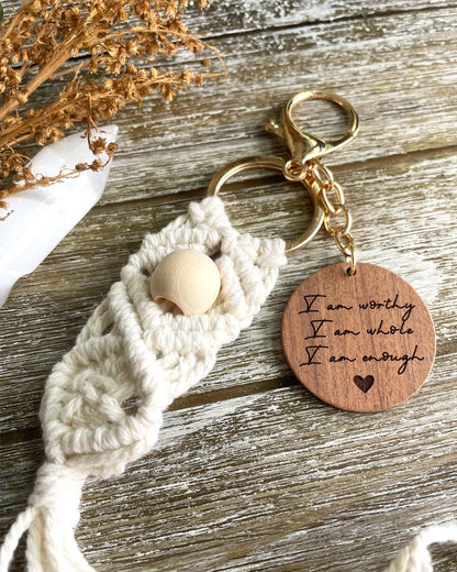 Affirmation Keychain