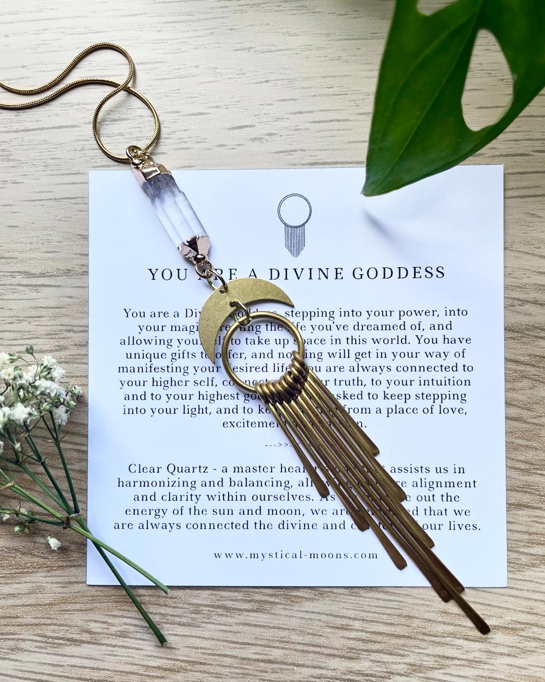 You Are A Divine Goddess Necklace