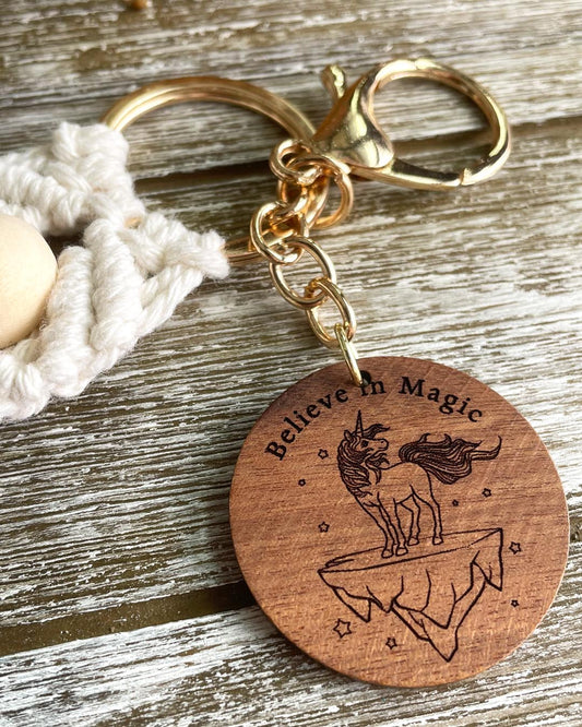 Believe In Magic - Unicorn Keychain