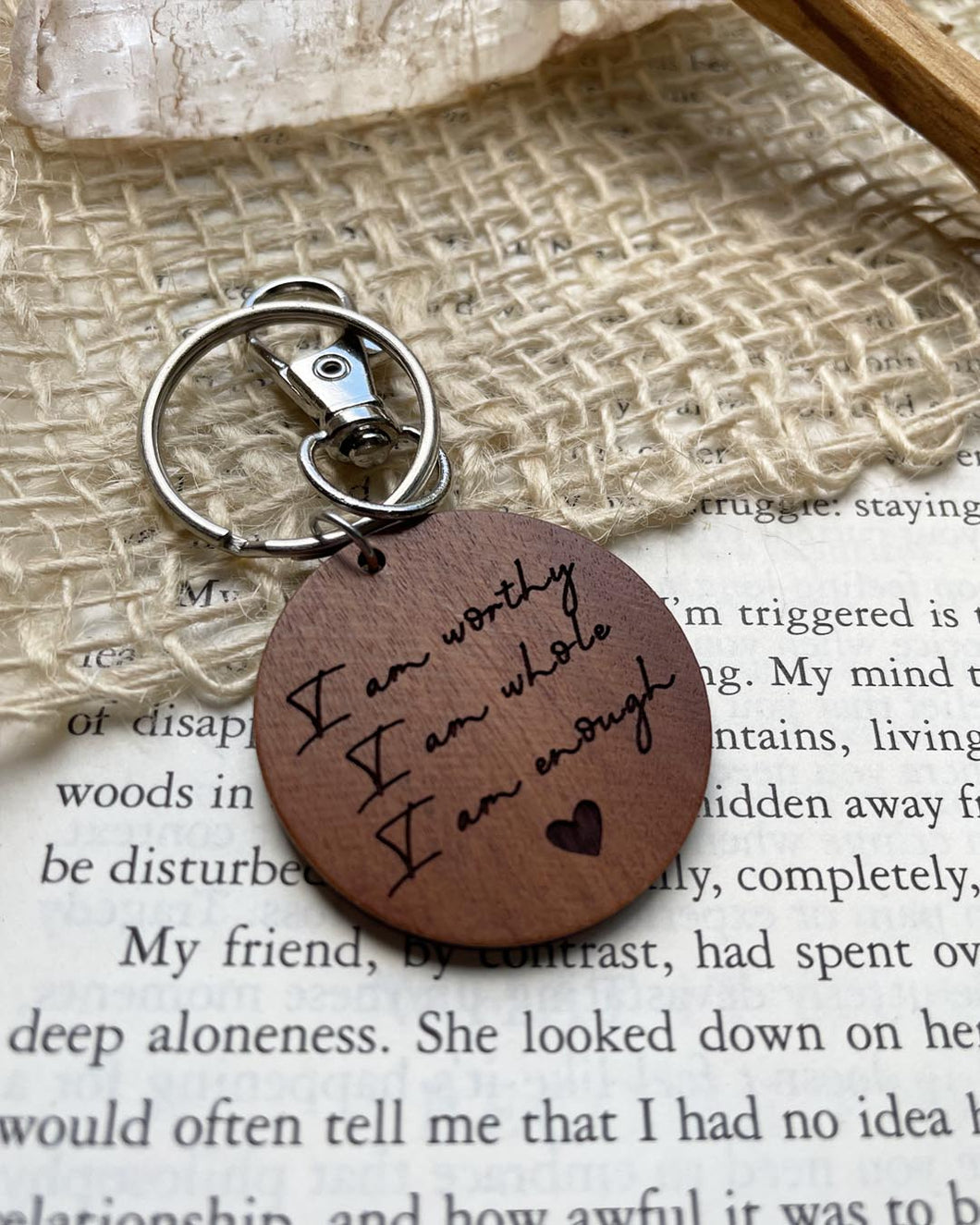 Affirmation Keychain