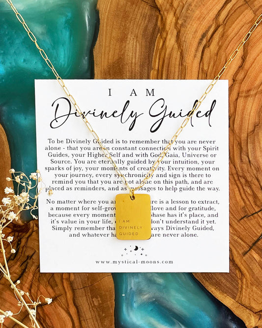 I am Divinely Guided Necklace (Gold)