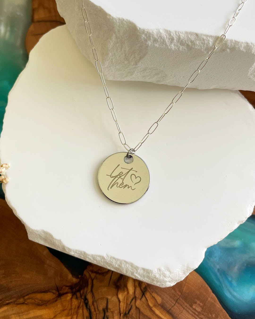 Let Them Necklace (Silver)