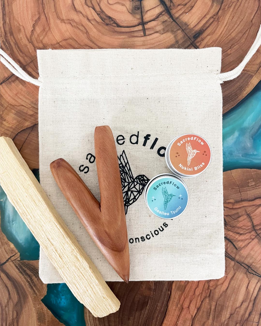 Hapé Starter Kit | 2 Hapés w/Kuripe (Love & Flow)