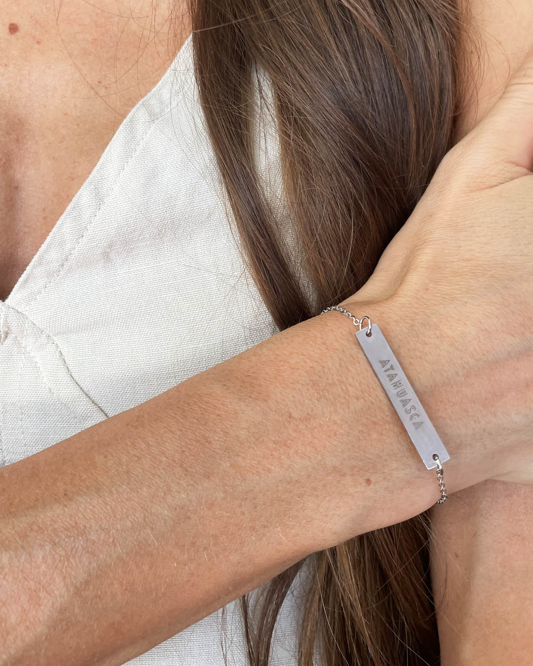 Ayahuasca Saved My Soul Bracelet (Silver)