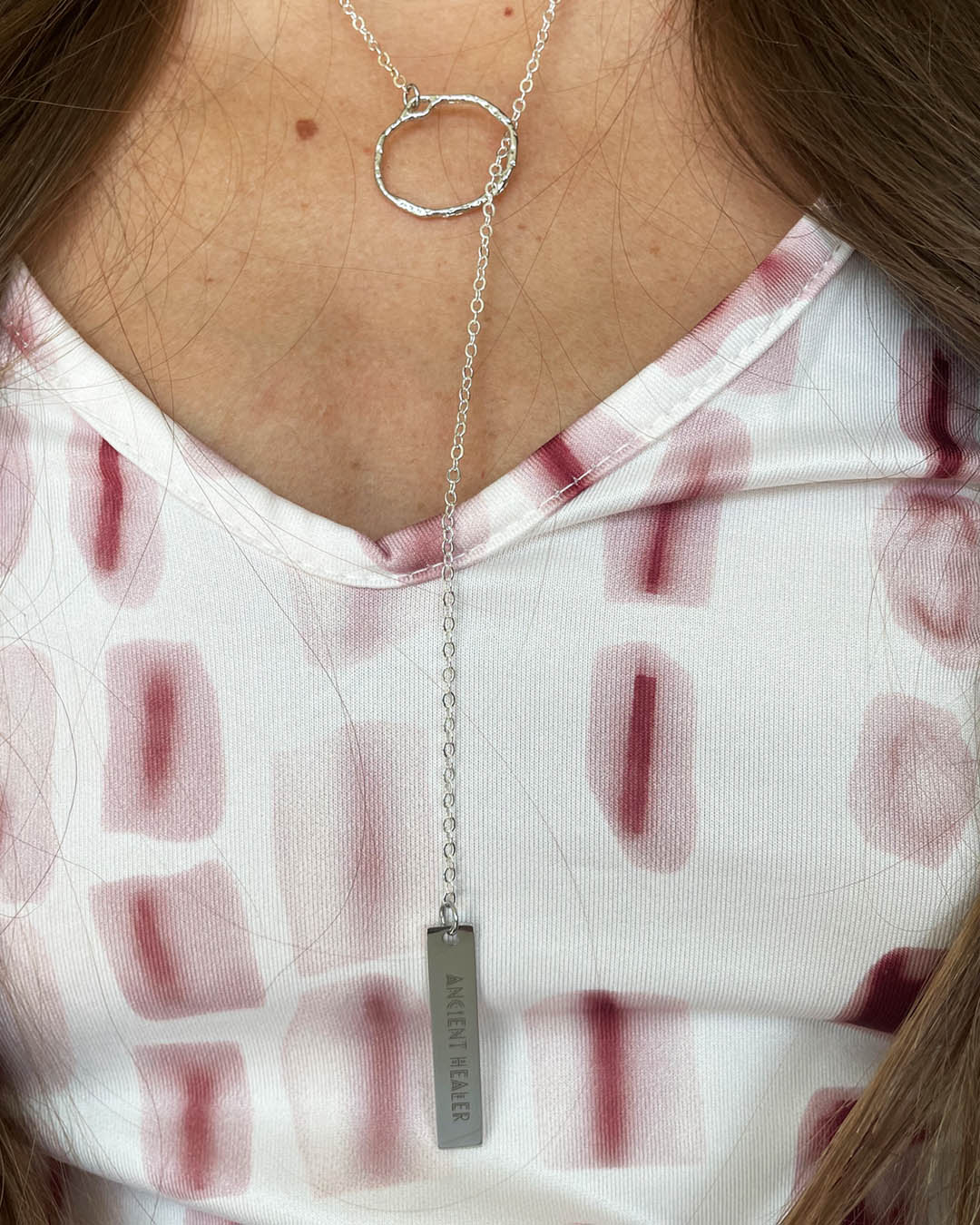 Medicine Woman - Ancient Healer Y Necklace Small Ring (Silver)