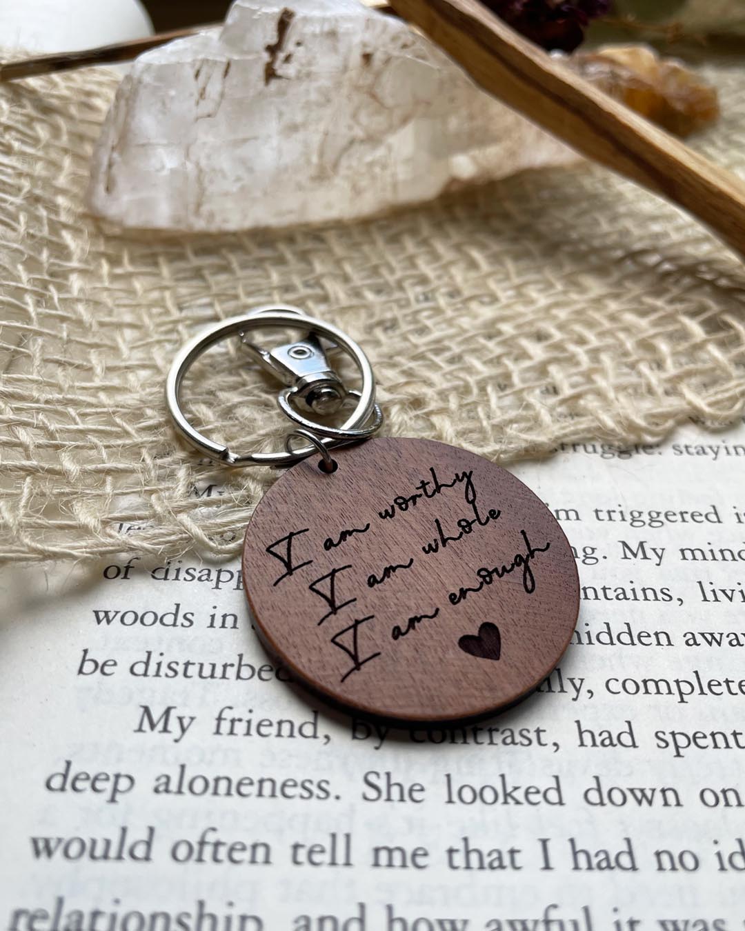 Affirmation Keychain