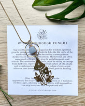 Load image into Gallery viewer, Wisdom Through Funghi - Blue Lace Agate Necklace
