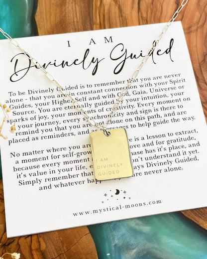I am Divinely Guided Necklace (Silver)