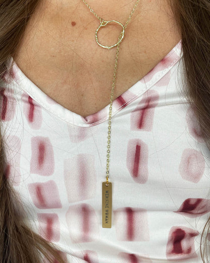 Medicine Woman - Ancient Healer Y Necklace Small Ring (Gold)