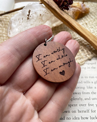 Affirmation Keychain