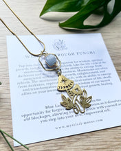 Load image into Gallery viewer, Wisdom Through Funghi - Blue Lace Agate Necklace
