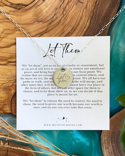Let Them Necklace (Silver)