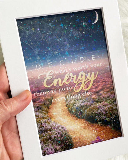 Decide On The Energy Art Print