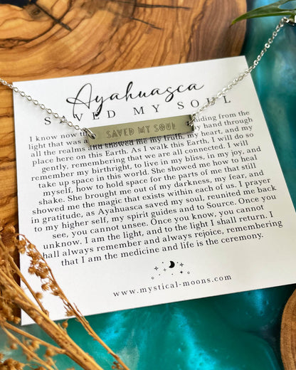 Ayahuasca Saved My Soul Bracelet (Silver)