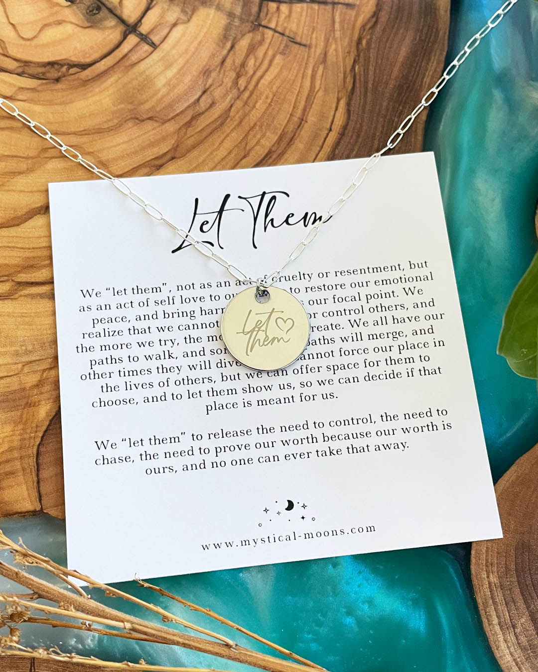 Let Them Necklace (Silver)