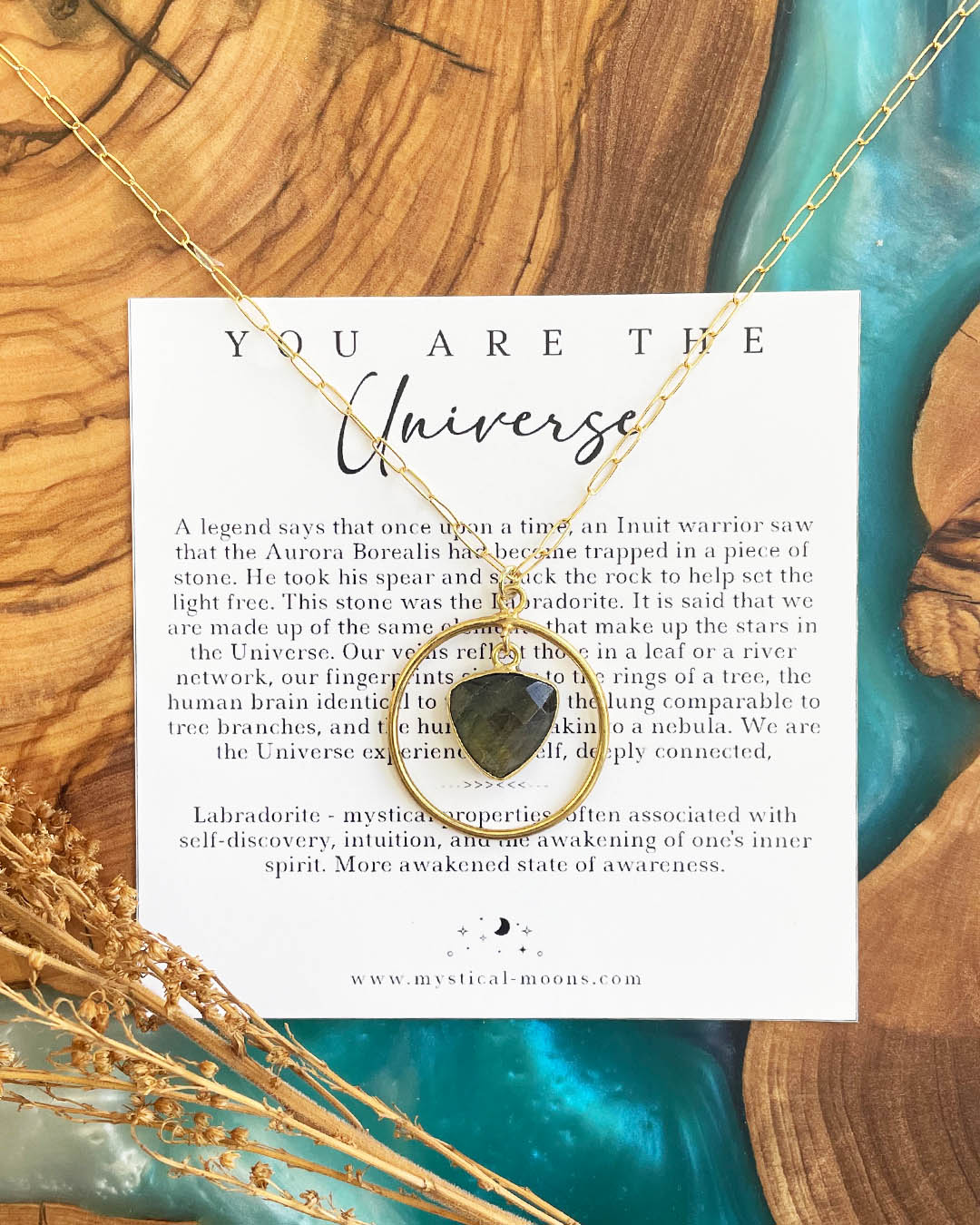 You Are The Universe Necklace (Gold)