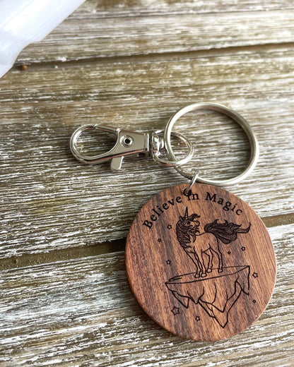 Believe In Magic - Unicorn Keychain