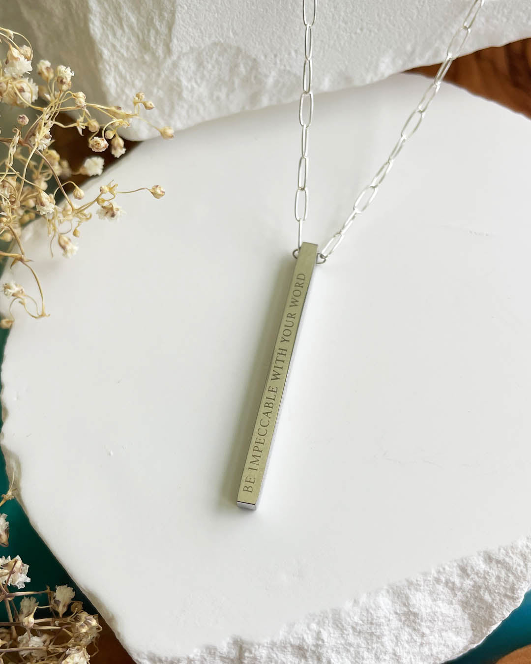 The Four Agreements Necklace | Silver (Women)