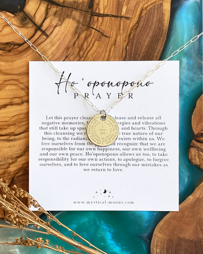 Ho'oponopono Prayer Necklace (Silver)