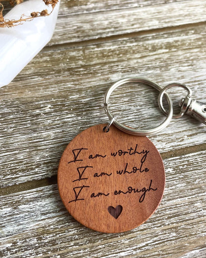 Affirmation Keychain