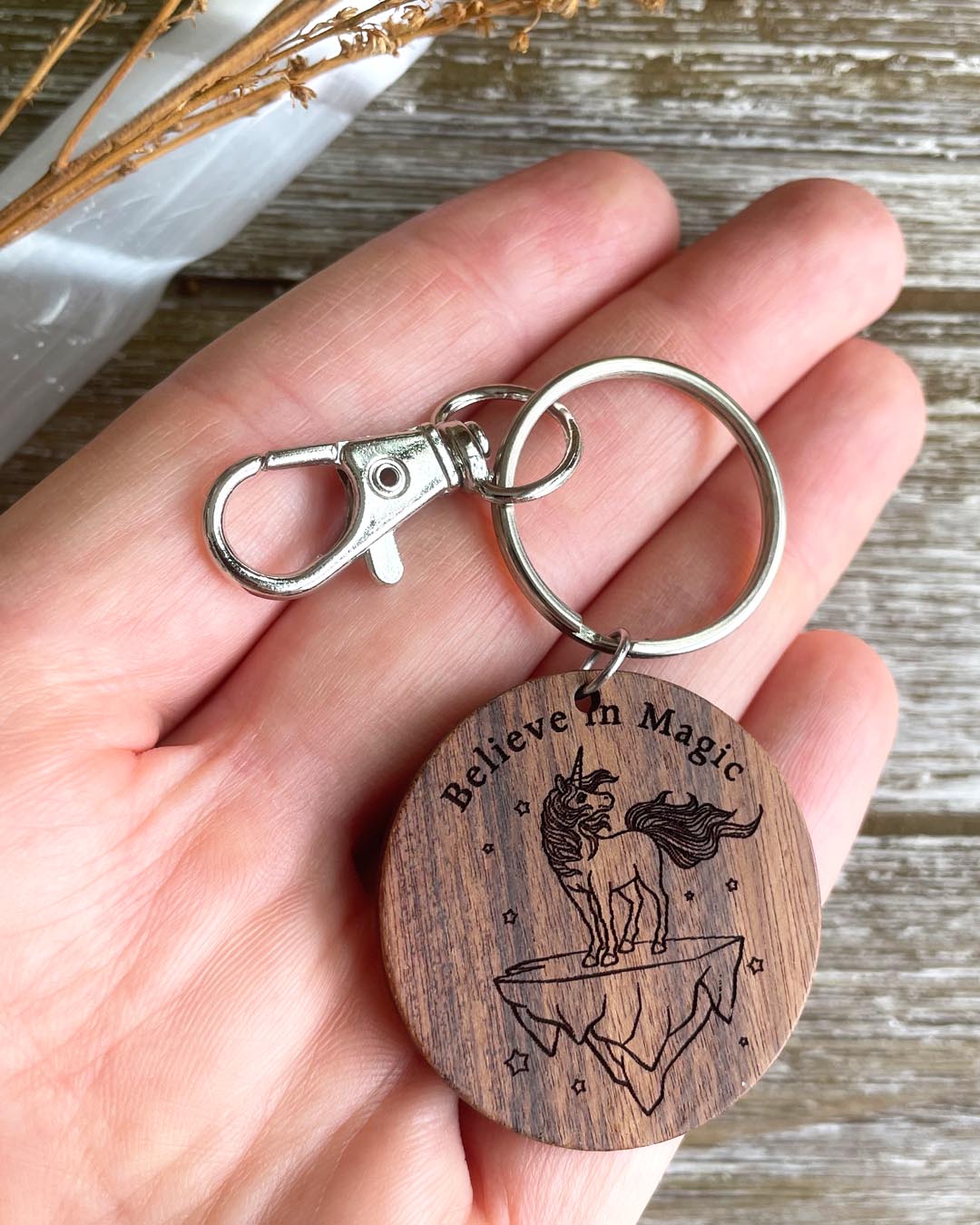 Believe In Magic - Unicorn Keychain