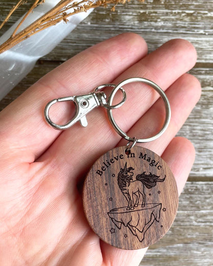 Believe In Magic - Unicorn Keychain