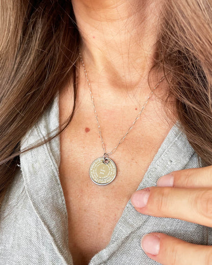 Ho'oponopono Prayer Necklace (Silver)