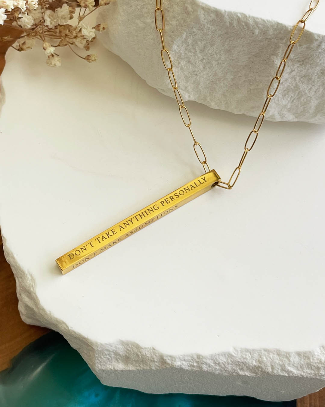 The Four Agreements Necklace | Gold (Women)