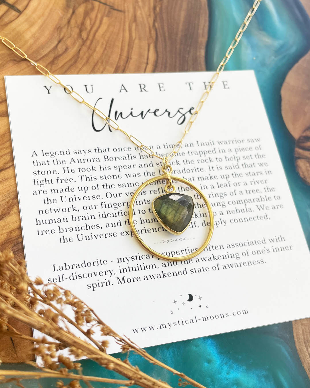 You Are The Universe Necklace (Gold)