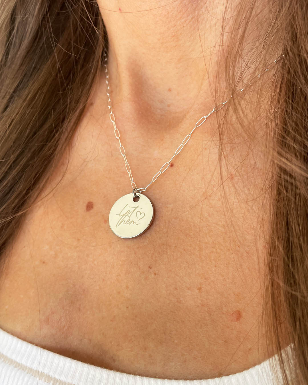 Let Them Necklace (Silver)