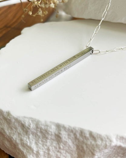 The Four Agreements Necklace | Silver (Women)