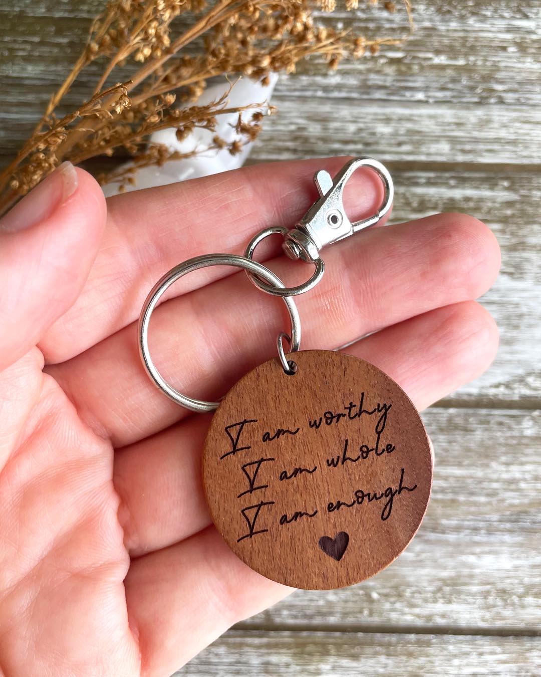 Affirmation Keychain