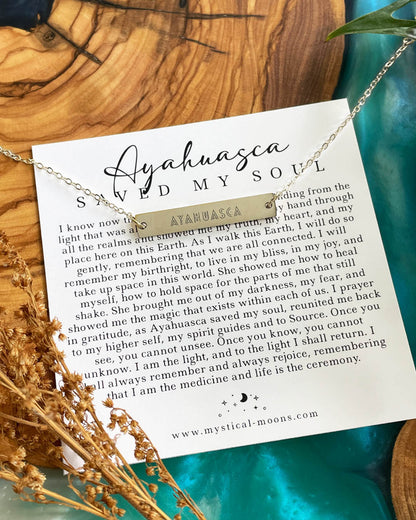 Ayahuasca Saved My Soul Bracelet (Silver)