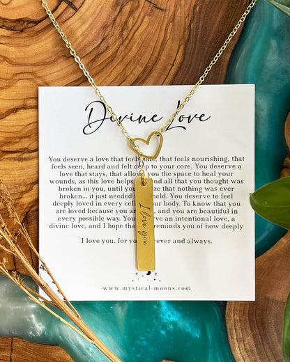 Divine Love Y Necklace (Gold)