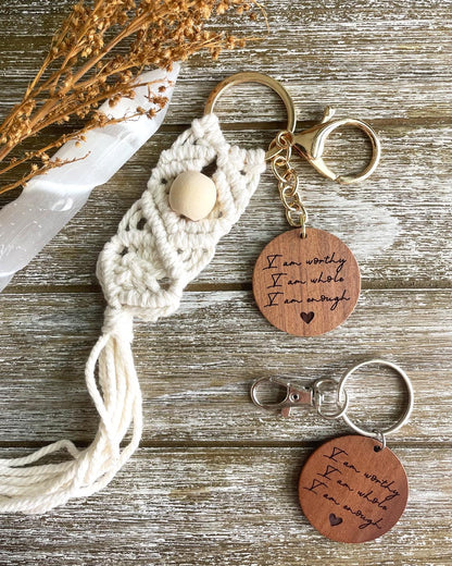 Affirmation Keychain