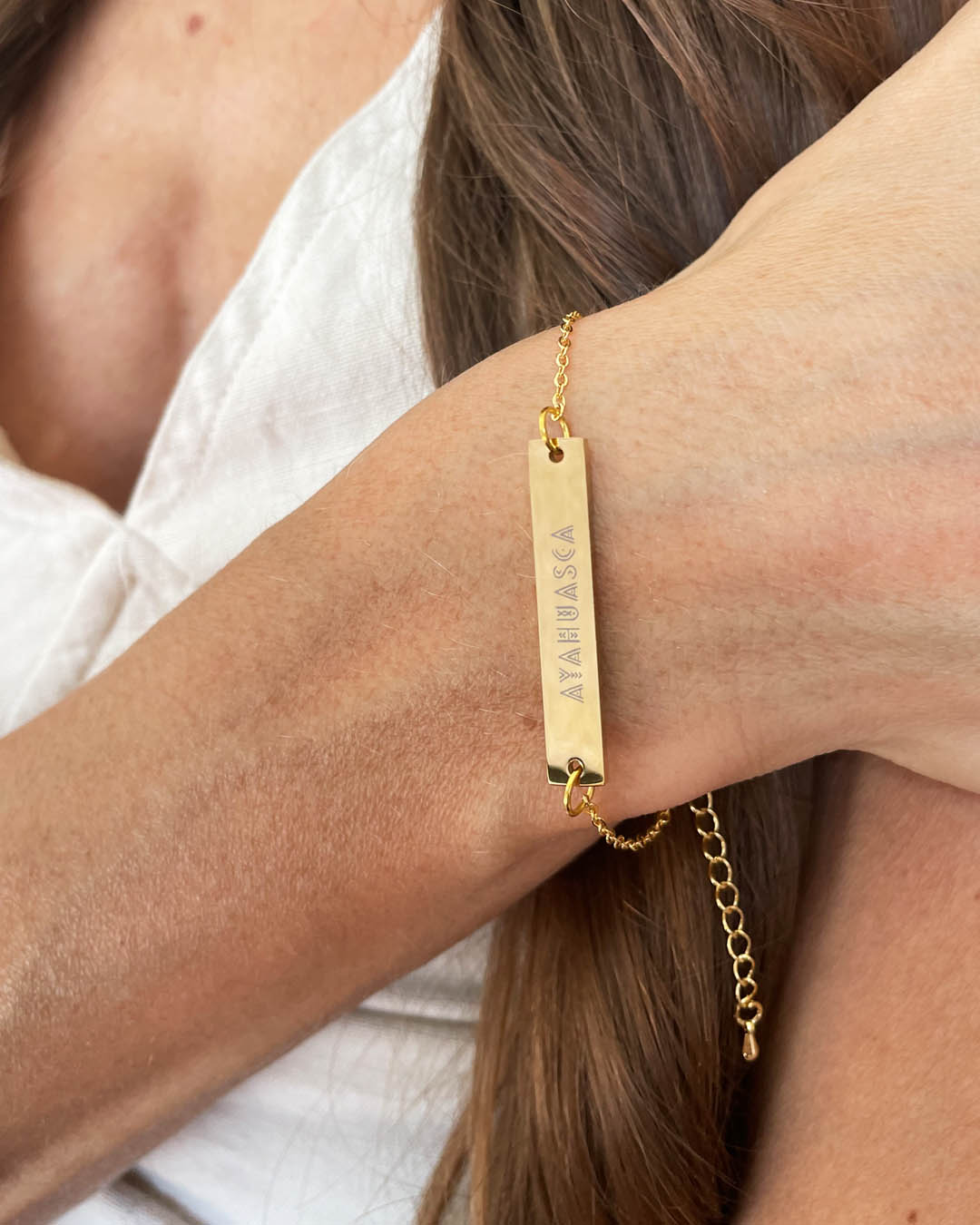 Ayahuasca Saved My Soul Bracelet (Gold)